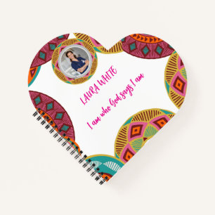 Kente Afrikanisches Muster Notizbuch Spiralnotiz