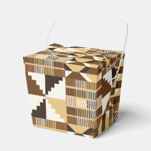 Kente Block - Gedämpftes Ocker Geschenkschachtel