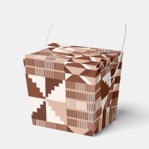 Kente Block - Ton Terrakotta Geschenkschachtel