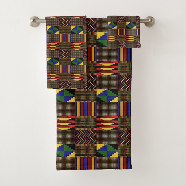 Kente Cloth Badhandtuch Set (Insitu)