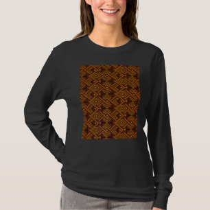 Kente Cloth Print African Tribal Ethnic Kente Artw T-Shirt