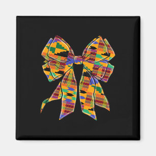 Kente Coquette Bow Black History Mont African Ame Magnet