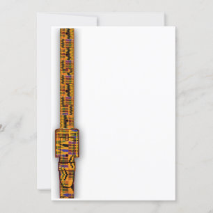 Kente-Einladungsserie. Einladung