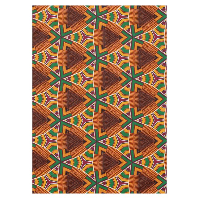 Kente Geometrics Kwanzaa Afrocentric Table Cloud Tischdecke (Vorderseite)