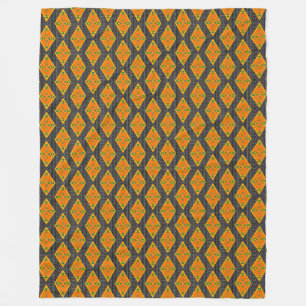 Kente Mudcloth Diamonds Fleece Blanket