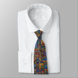 Kente-Muster in 8-bit, Krawatte