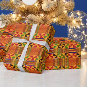 Kente Pattern Wrapping Paper Geschenkpapier