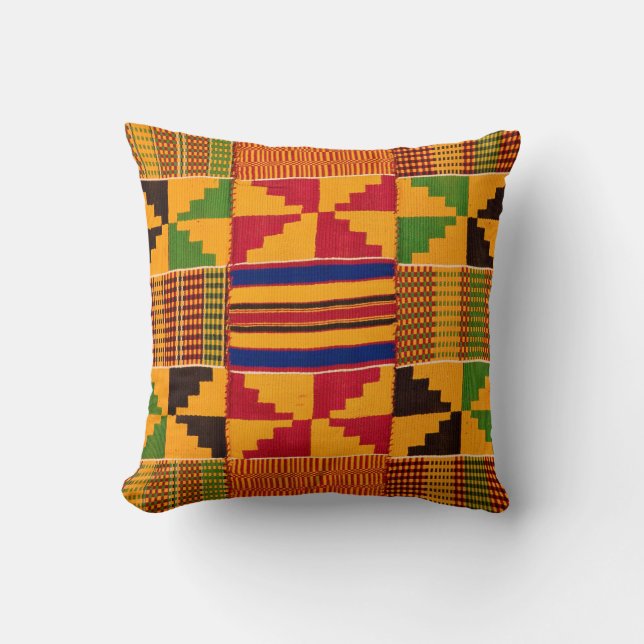 Kente Print Throw Kissen (Vorderseite)