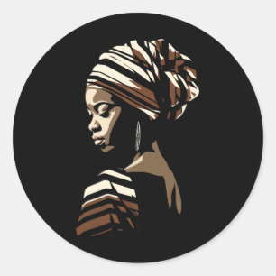 Kente-Stofftuch Ethnisch Schöne Afrikanische Afr Runder Aufkleber