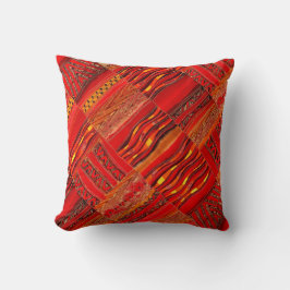 Kente True Red Kissen