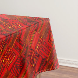 Kente wahres Rot Tischdecke