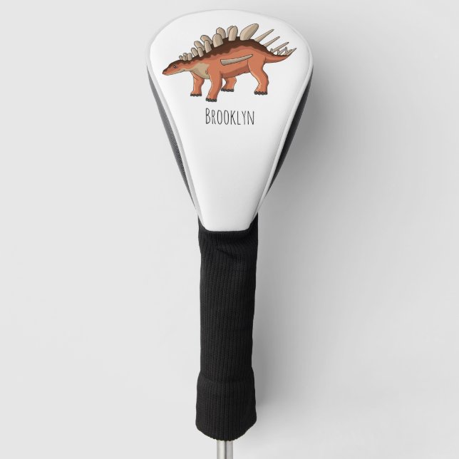 Kentrosaurus-Cartoon Golf Headcover (Vorderseite)