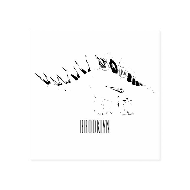 Kentrosaurus-Cartoon Gummistempel (Prägung)