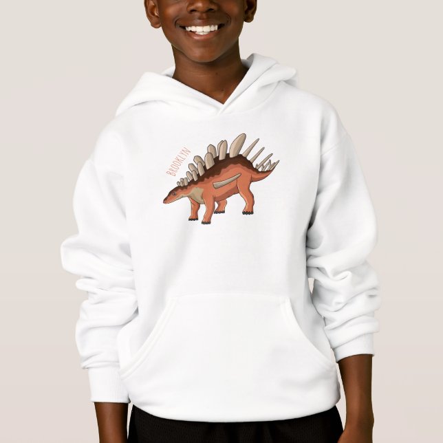 Kentrosaurus-Cartoon Hoodie (Vorderseite)