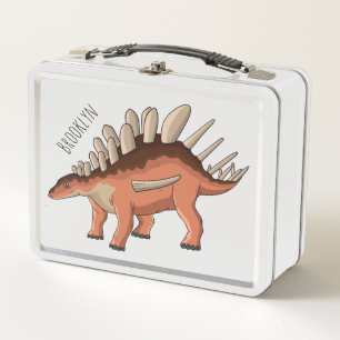 Kentrosaurus Cartoon-Illustration  Metall Brotdose