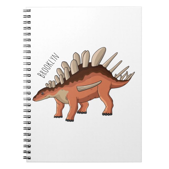 Kentrosaurus-Cartoon Notizblock (Vorderseite)