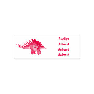Kentrosaurus-Cartoon Permastempel