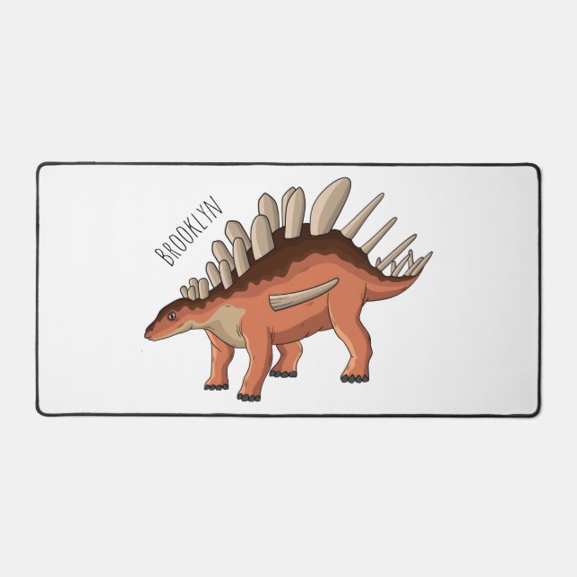 Kentrosaurus-Cartoon Schreibtischunterlage (Vorderseite)