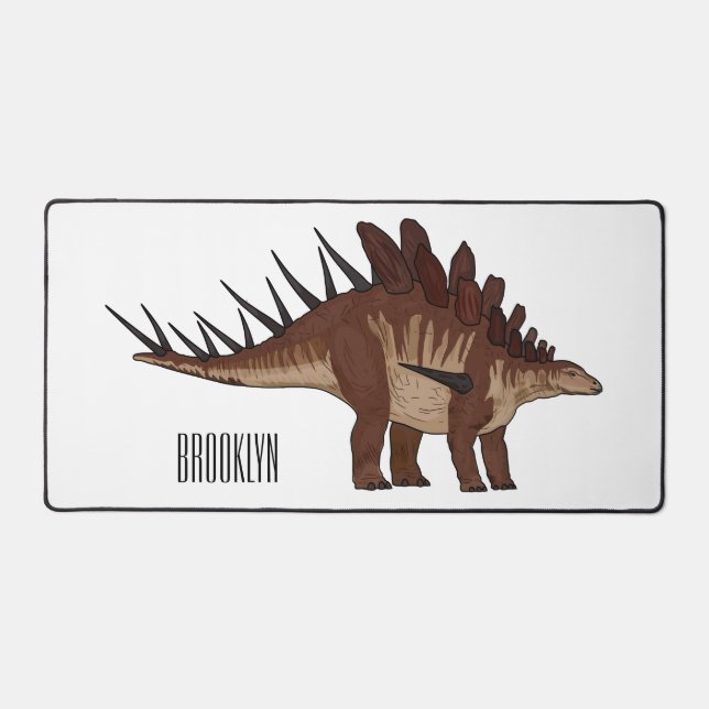 Kentrosaurus-Cartoon Schreibtischunterlage (Vorderseite)