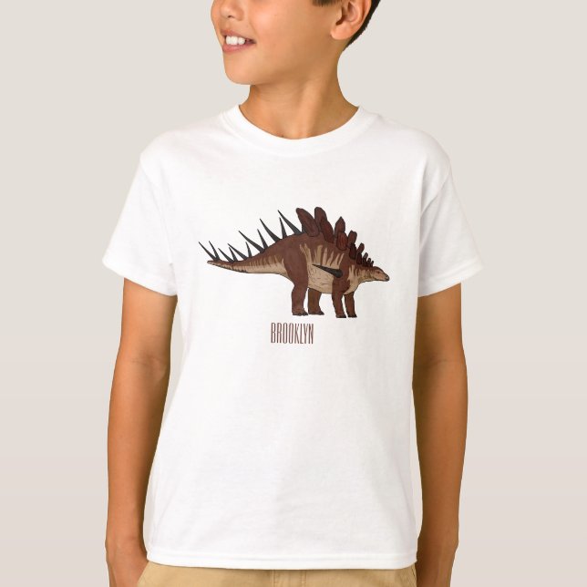 Kentrosaurus-Cartoon T-Shirt (Vorderseite)