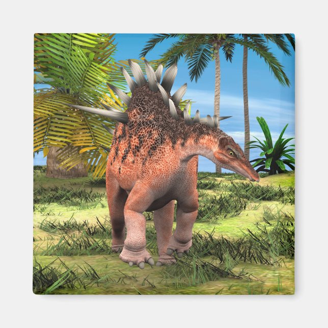 Kentrosaurus Dinosaur Dschungel Prähistorische Kun Magnet (Vorne)
