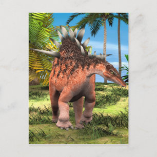 Kentrosaurus Dinosaur Dschungel Prähistorische Kun Postkarte