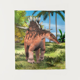 Kentrosaurus Dinosaur Dschungel Prähistorische Kun Wandteppich