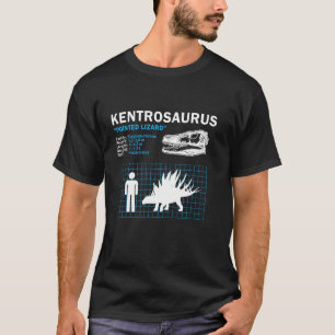 Kentrosaurus-Faktenblatt, Dinosaurier-Fakten Paläo T-Shirt
