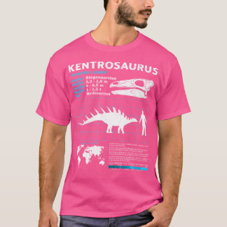 Kentrosaurus Faktenblatt Dinosaurier Fakten T-Shirt