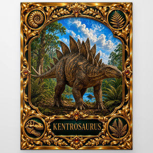 Kentrosaurus, Juwelen-Erbstück Kunst Postkarte