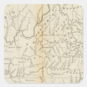 Kentucky 4 quadratischer aufkleber