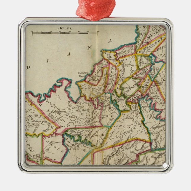 Kentucky 6 silbernes ornament (Vorne)