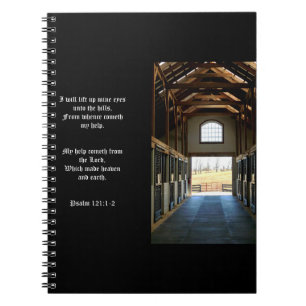 Kentucky Aussicht aus der Scheune, Psalm 121:1-2 Notizblock