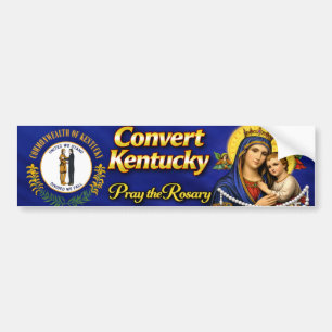 Kentucky bekehren! Rosenkranz-Aufkleber für Stoßst Autoaufkleber