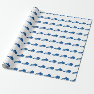 KENTUCKY BLAU STAAT GESCHENKPAPIER