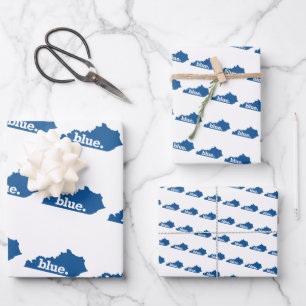 KENTUCKY BLAU STAAT GESCHENKPAPIER SET