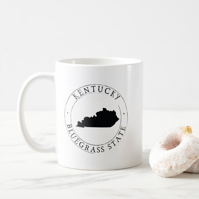 Kentucky Blue Grass Staat Kaffee Tasse (Mit Donut)