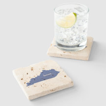 Kentucky Blue Zuhause Staat Karte Silhouette Form