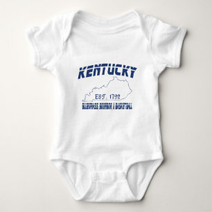 Kentucky Bluegrass Bourbon Basketball UScustomInk Baby Strampler