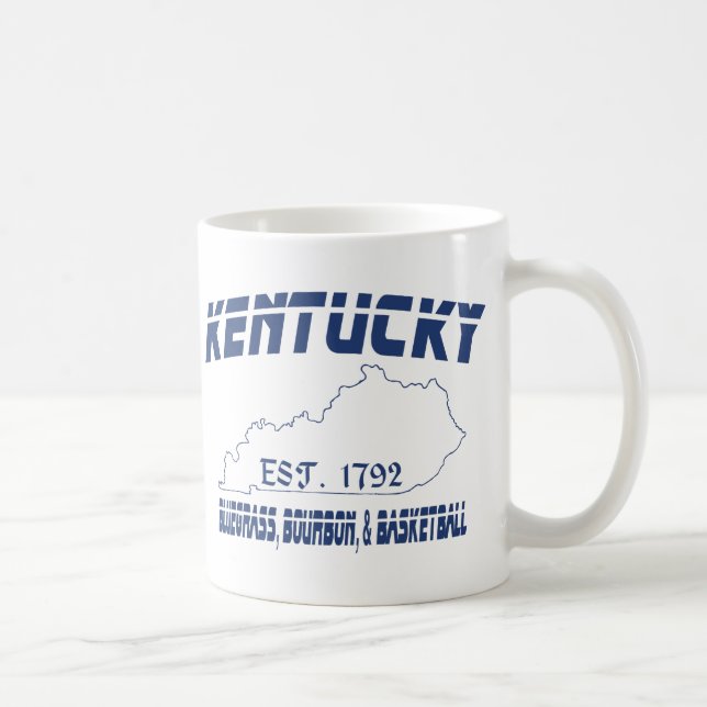 Kentucky Bluegrass Bourbon Basketball UScustomInk Tasse (Rechts)