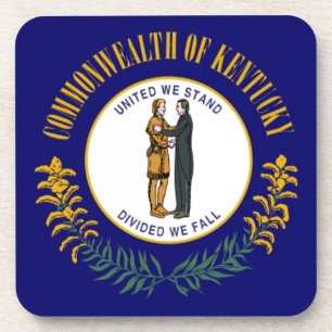 Kentucky: Bluegrass Commonwealth US-Staatsflagge Getränkeuntersetzer