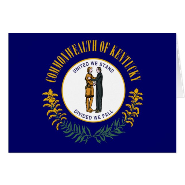 Kentucky: Bluegrass Commonwealth US State Flag (Vorderseite (Horizontal))