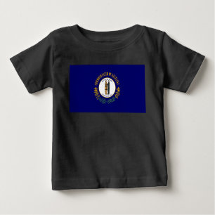 Kentucky: Bluegrass Commonwealth US State Flag Baby T-shirt