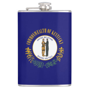 Kentucky: Bluegrass Commonwealth US State Flag Flachmann