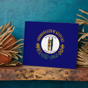 Kentucky: Bluegrass Commonwealth US State Flag Fotoplatte