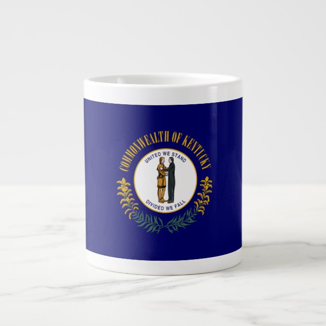 Kentucky: Bluegrass Commonwealth US State Flag Jumbo-Tasse (Vorderseite)