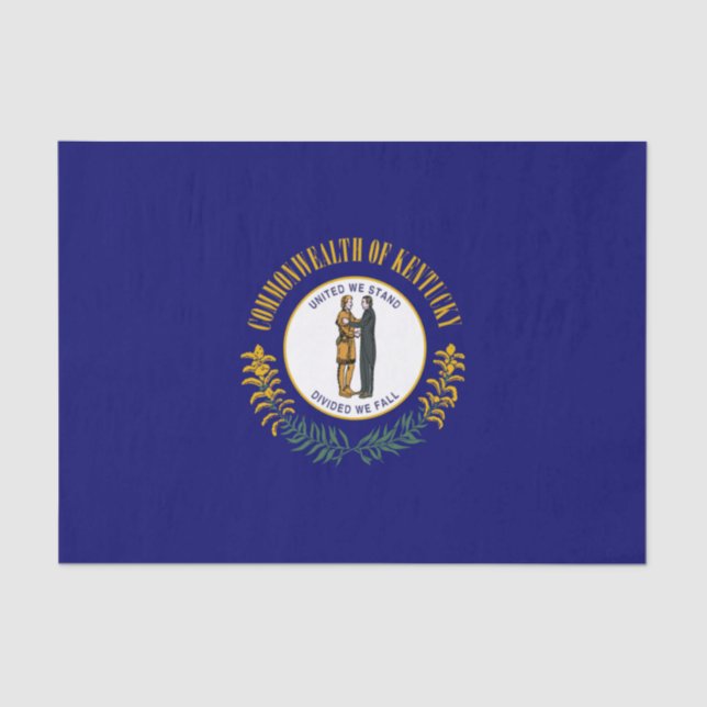 Kentucky: Bluegrass Commonwealth US State Flag Seidenpapier