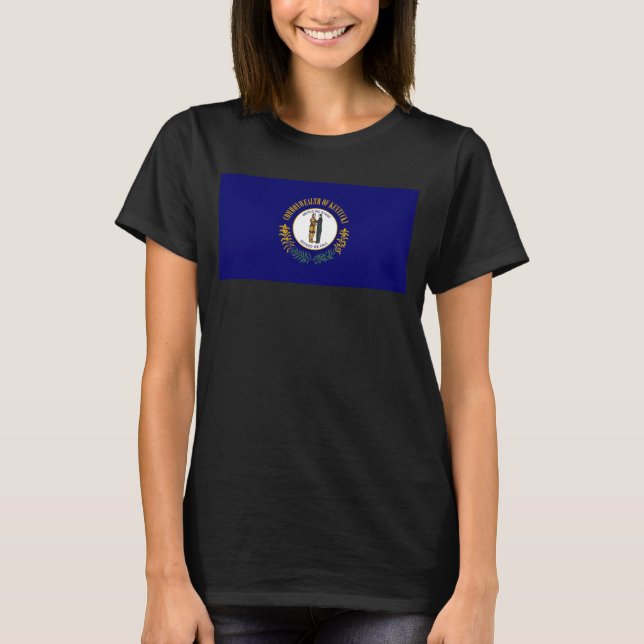 Kentucky: Bluegrass Commonwealth US State Flag T-Shirt (Vorderseite)