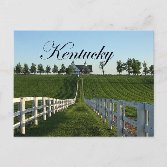 Kentucky Bluegrass Country Postkarte (Vorderseite)