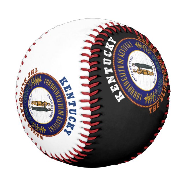 KENTUCKY BLUEGRASS STAAT FLAG BASEBALL (Schrägansicht)